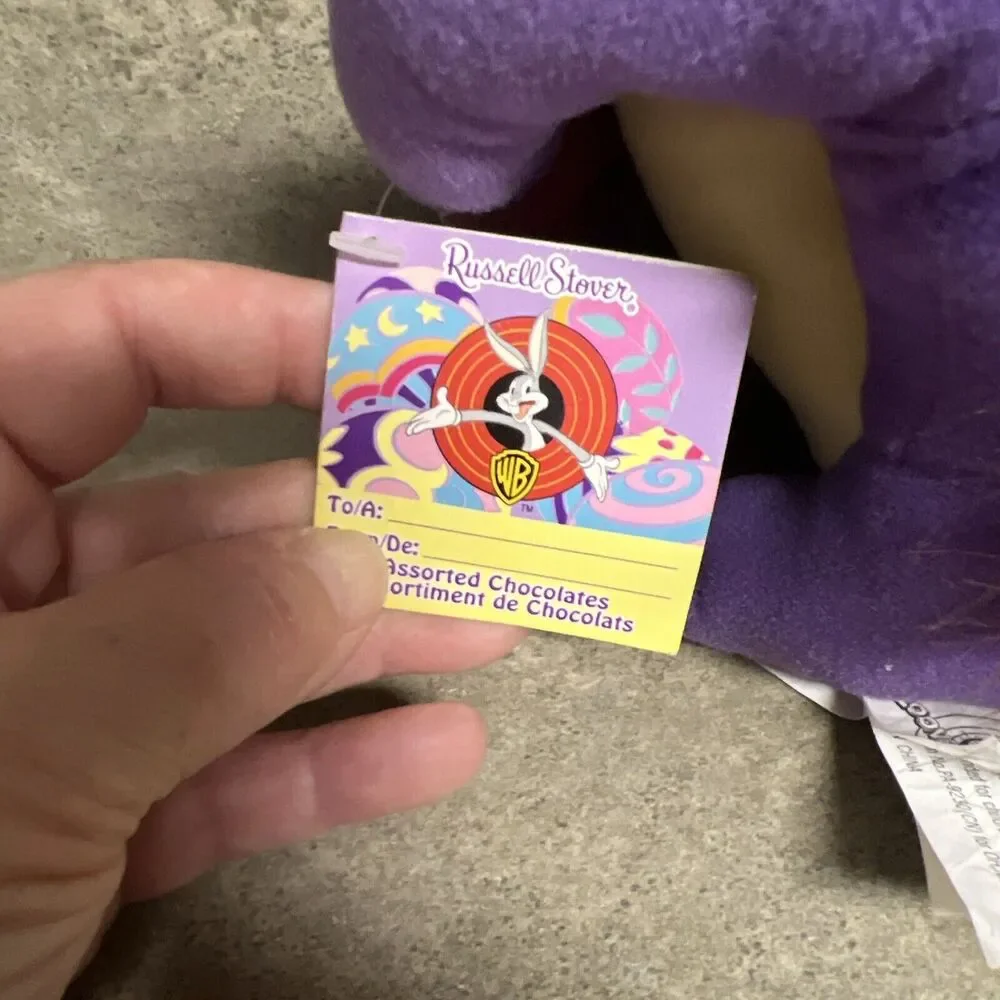 NWT 1998 Looney Tunes Russell Stover Candies Taz plush toy Tasmani Devil